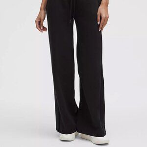 Lululemon Scuba Mid-Rise Wide-Leg Pants - Black, Size M